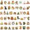 Wrapables Waterproof Christmas Vinyl Stickers for Water Bottles, Laptop, Phones, Skateboards, Decals for Teens, 100pcs Classic Xmas